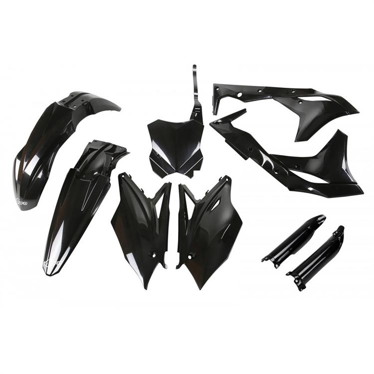 Kit plastiche con parasteli Kawasaki KX 250 F (18-20) - colore Nero