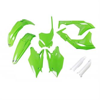 kit plastiche con parasteli kawasaki kx 250 f 18 20 colore verde