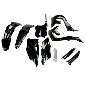 kit plastiche con parasteli kawasaki kx 250 f 21 24 colore nero