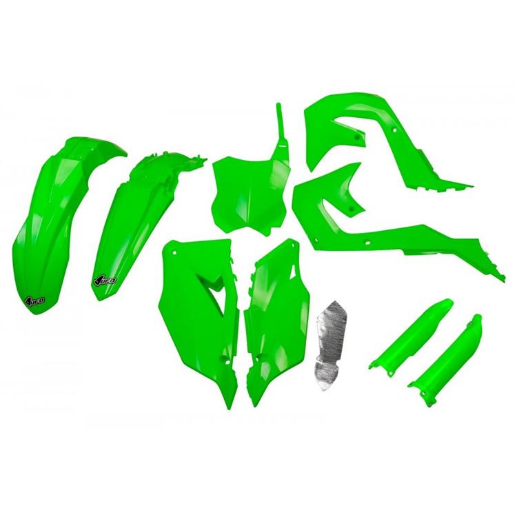 Kit plastiche con parasteli Kawasaki KX 250 F (2021-2024) - colore Verde