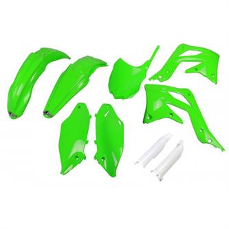 kit plastiche con parasteli kawasaki kx 450 f 13 15 colore verde