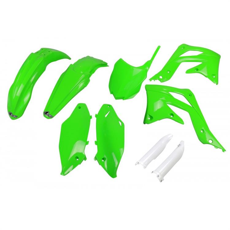 Kit plastiche con parasteli Kawasaki KX 450 F (2013-2015) - colore Verde