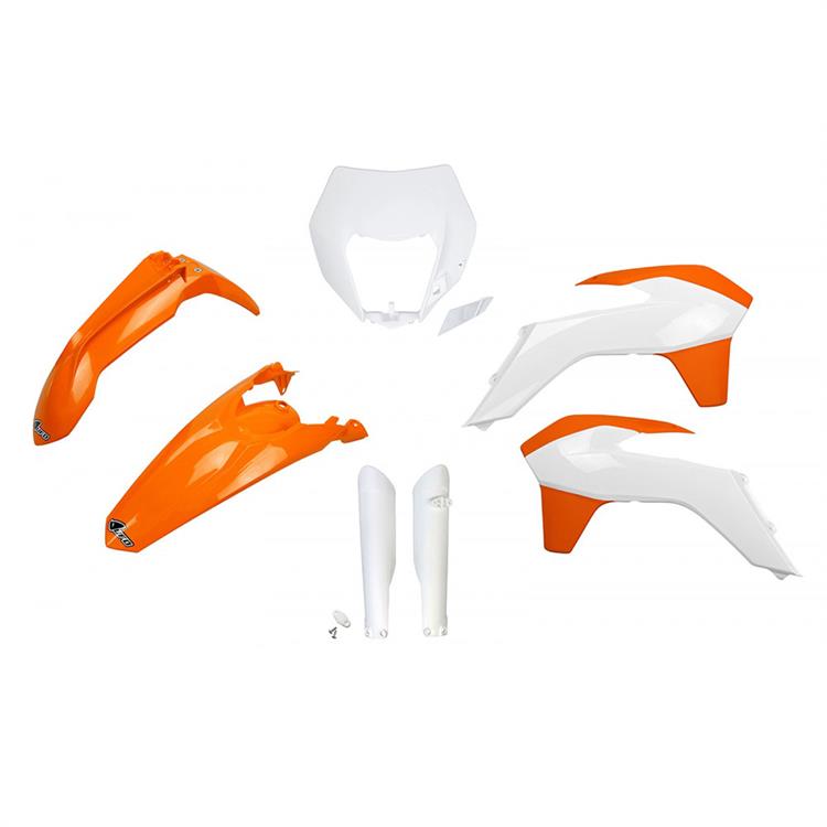 Kit plastiche con parasteli KTM 125 EXC (15) - colore OEM
