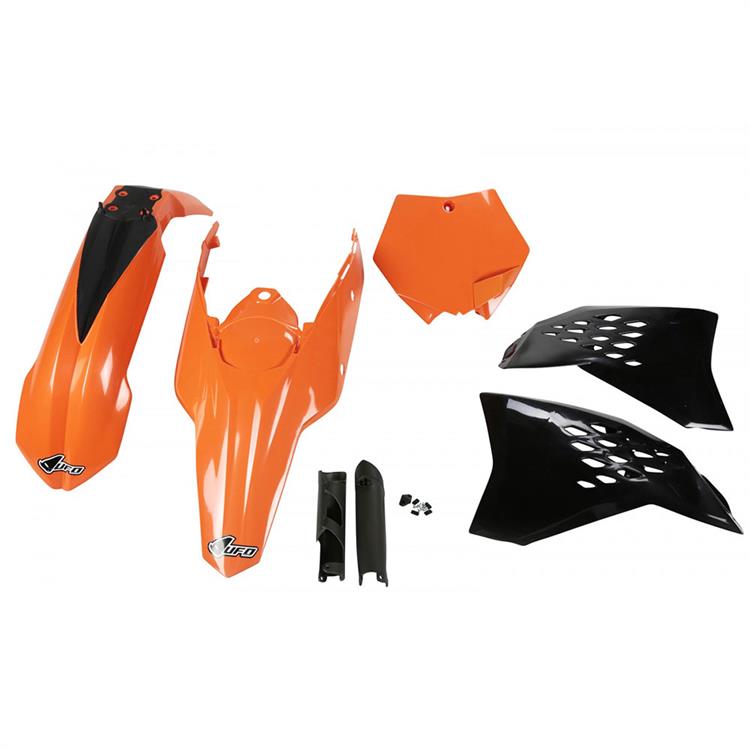 Kit plastiche con parasteli KTM 125 SX (07-10) - colore OEM