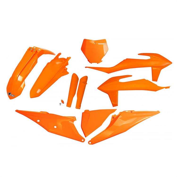 Kit plastiche con parasteli KTM 125 SX (19-22) - colore arancione