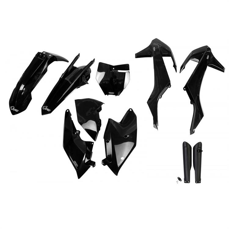 Kit plastiche con parasteli KTM 150 SX (2016-2018) - colore Nero