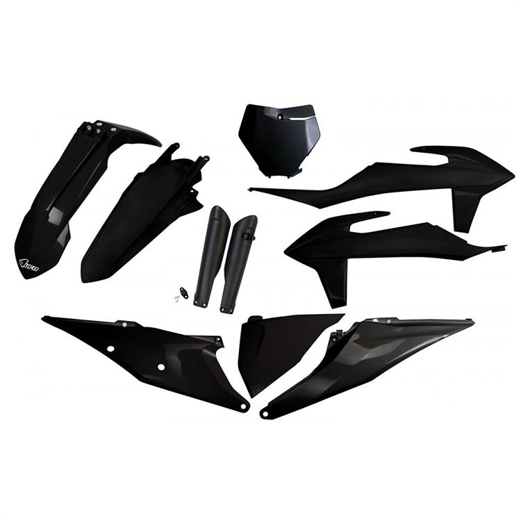 Kit plastiche con parasteli KTM 150 SX (2019-2022) - colore Nero