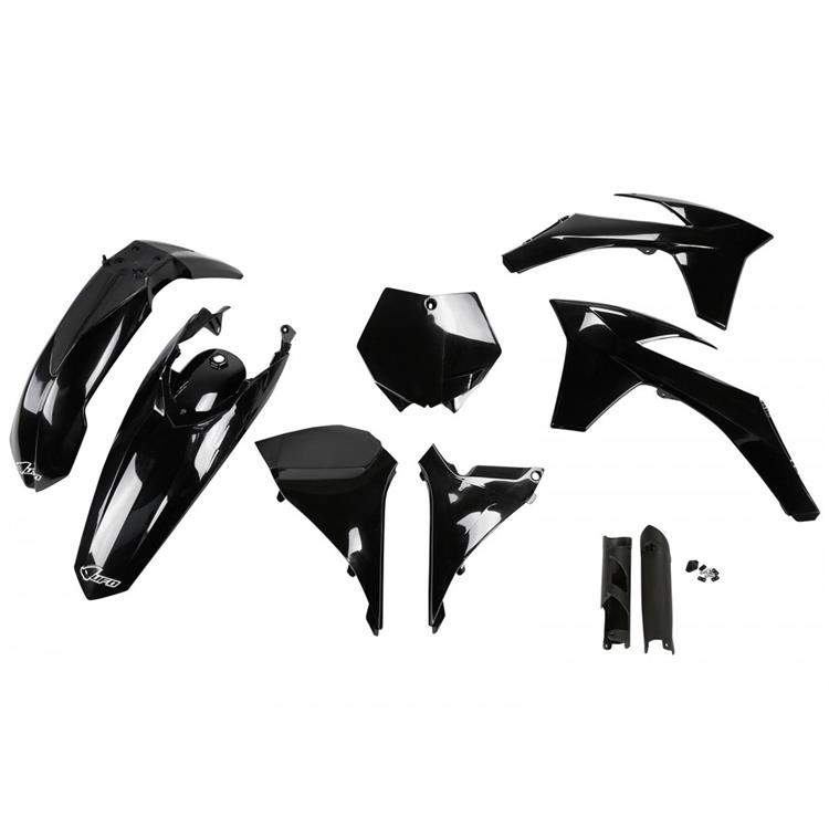 Kit plastiche con parasteli KTM 250 SX-F (2011-2012) - colore Nero