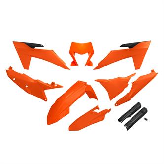 kit plastiche con parasteli ktm 250 sx f 25 colore arancione fluo