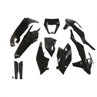 kit plastiche con parasteli ktm 300 exc 17 19 colore nero