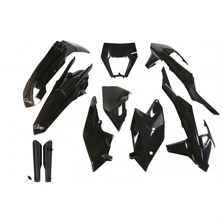 Kit plastiche con parasteli KTM 300 EXC (2017-2019) - colore Nero