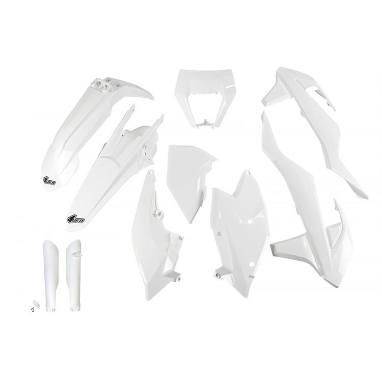 Kit plastiche con parasteli KTM 350 EXC-F (2017-2019) - colore Bianco