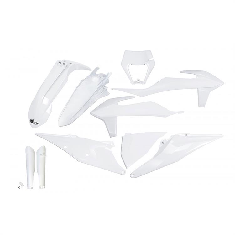 Kit plastiche con parasteli KTM 350 EXC-F (20-23) - colore bianco