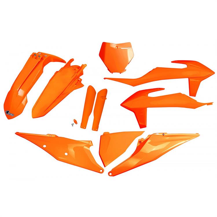 Kit plastiche con parasteli KTM 350 SX-F (19-22) - colore arancione fluo