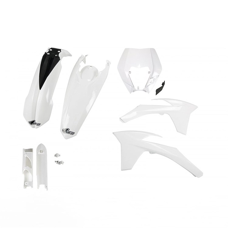Kit plastiche con parasteli KTM 500 EXC-F (2012-2013) - colore Bianco