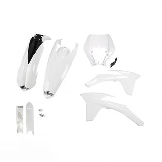 kit plastiche con parasteli ktm 500 exc f 12 13 colore bianco
