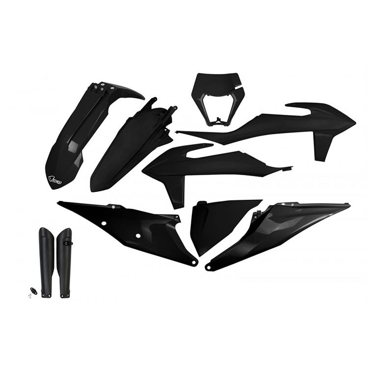Kit plastiche con parasteli KTM 500 EXC-F (2020-2023) - colore Nero