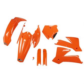kit plastiche con parasteli ktm 525 sx f 04 colore oem