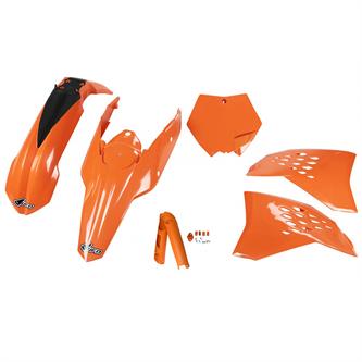 kit plastiche con parasteli ktm 525 sx f 07 colore arancione