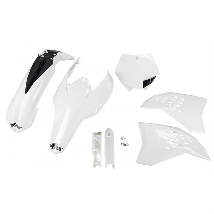 Kit plastiche con parasteli KTM 525 SX-F (2007) - colore Bianco