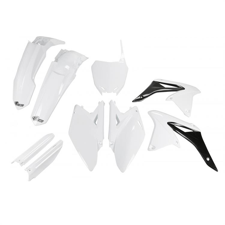 Kit plastiche con parasteli Suzuki RMZ 250 (2010-2018) - colore Bianco