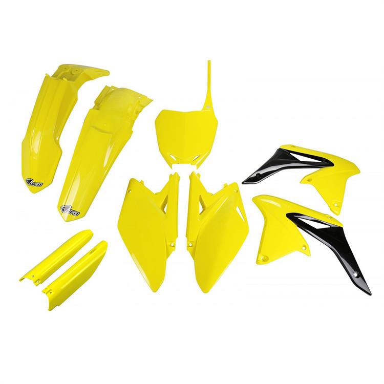 Kit plastiche con parasteli Suzuki RMZ 250 (2010-2018) - colore Giallo