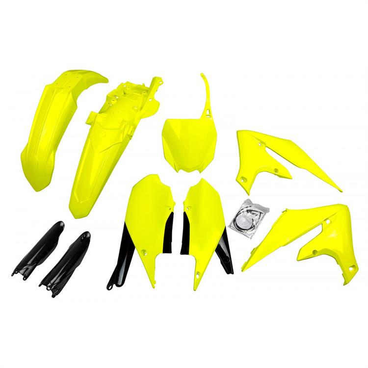 Kit plastiche con parasteli Yamaha YZ 250 F (19-23) - colore Giallo fluo