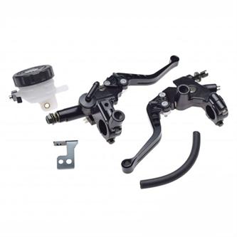 kit pompa freno leva frizione cnc nero
