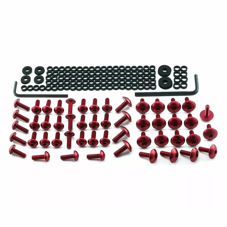 Kit viti carena Ducati 1098 Biposto (2007-2008) ergal Rosso Pro Bolt