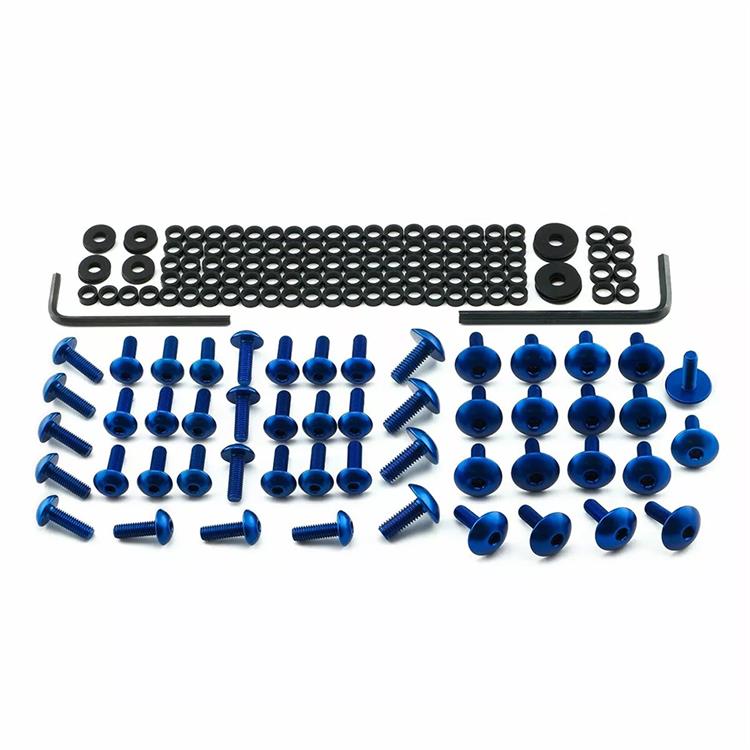 Kit viti carena Ducati 1098 S Tricolore (2007) ergal Blu Pro Bolt