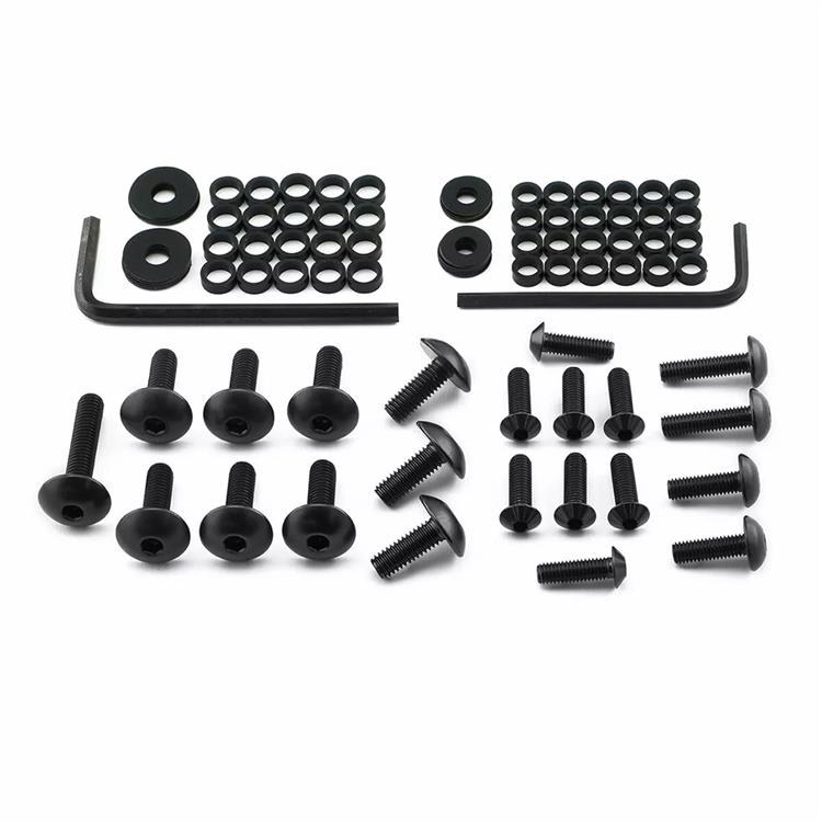 Kit viti carena Honda Cbr 1000 RR ABS Fireblade SP 2 (2017-2018) ergal Nero Pro Bolt