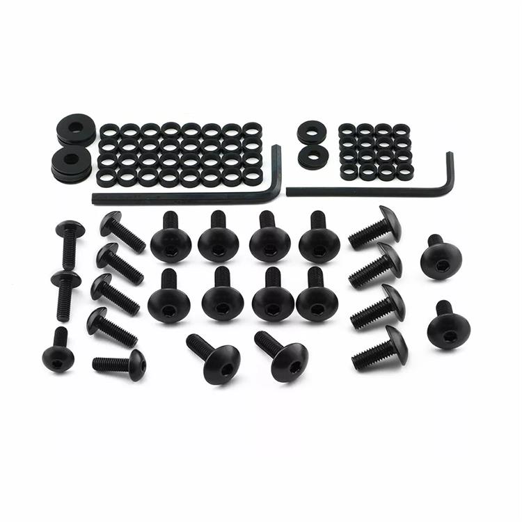 Kit viti carena Honda Cbr 1000 RR Fireblade (2008-2016) ergal Nero Pro Bolt