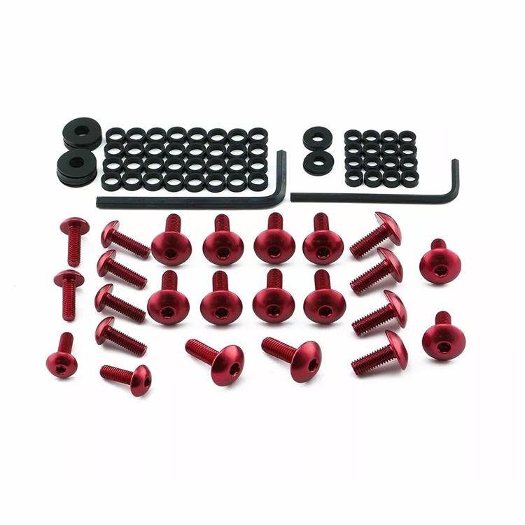 Kit viti carena Honda Cbr 1000 RR Fireblade (08-16) ergal Rosso Pro Bolt