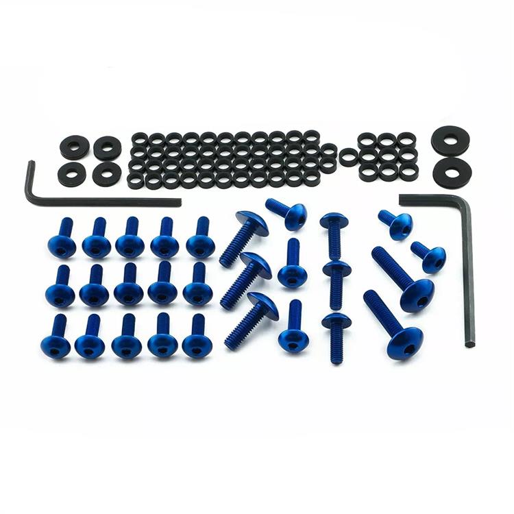 Kit viti carena Kawasaki Ninja 650 (2017-2019) ergal Blu Pro Bolt