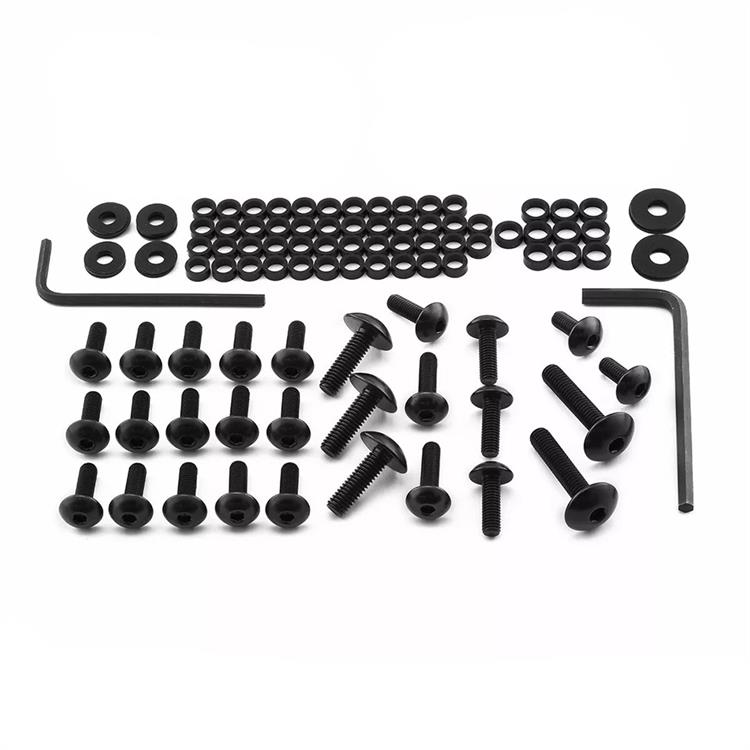 Kit viti carena Kawasaki Ninja 650 (2017-2019) ergal Nero Pro Bolt