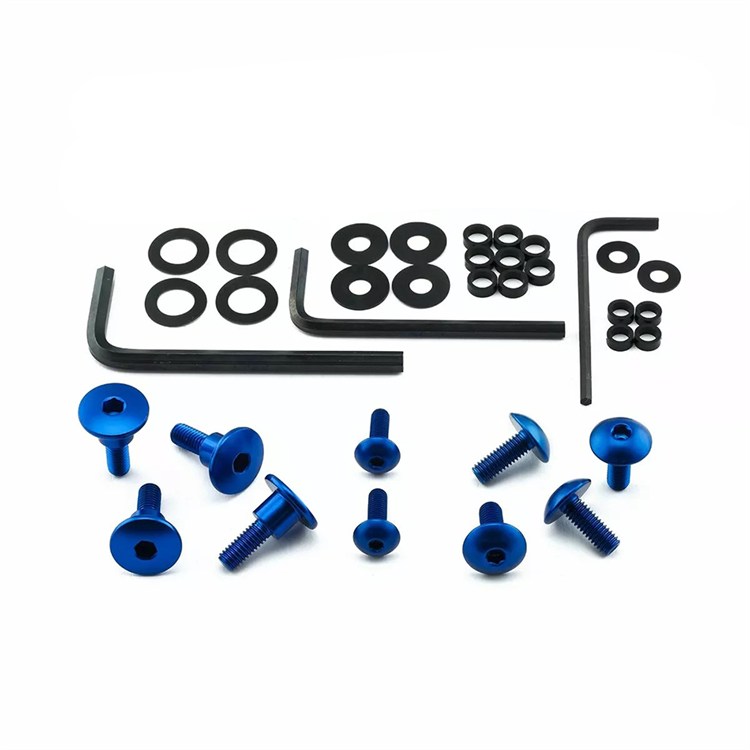 Kit viti carena Kawasaki Z 800 (2013-2016) ergal Blu Pro Bolt