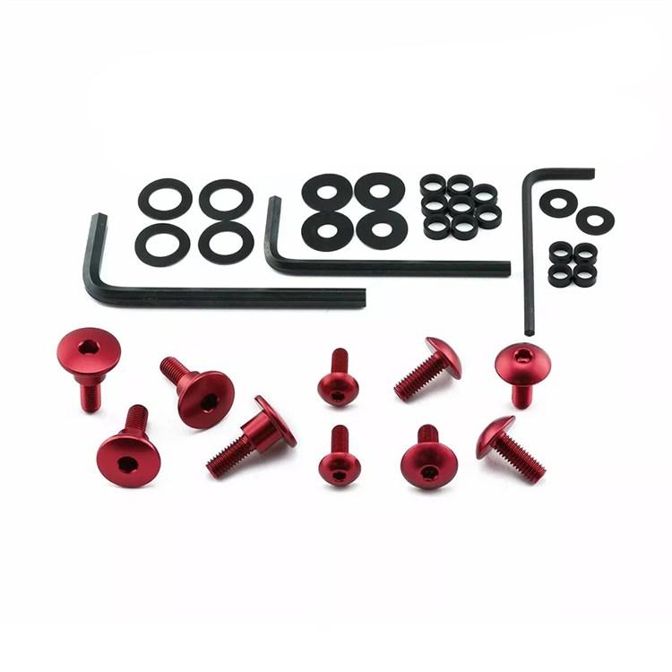 Kit viti carena Kawasaki Z 800 ABS E Version (2013-2016) ergal Rosso Pro Bolt
