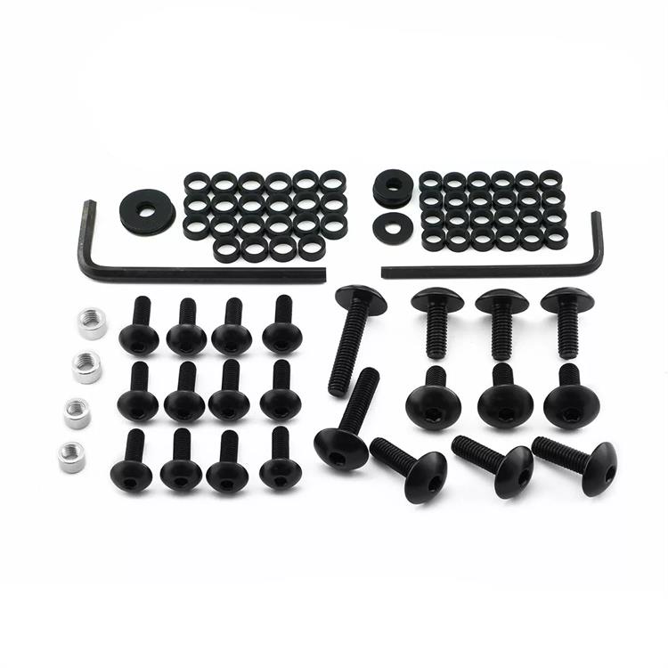 Kit viti carena Kawasaki ZX 10 R 1000 ABS Ninja KRT Edition (2016-2021) ergal Nero Pro Bolt