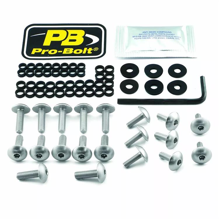 Kit viti carena Suzuki GSX 1300 BK B King (2008-2009) ergal Argento Pro Bolt