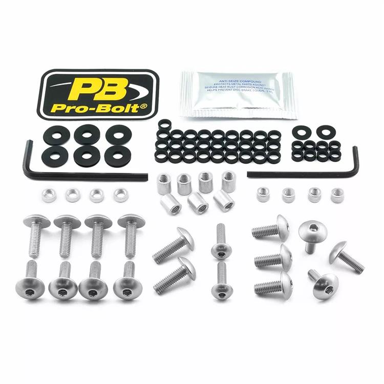 Kit viti carena Suzuki GSX 1300 R Hayabusa (2012) ergal Argento Pro Bolt