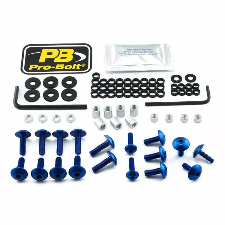 Kit viti carena Suzuki GSX 1300 R Hayabusa (2012) ergal Blu Pro Bolt