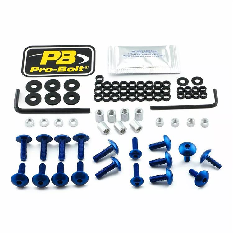 Kit viti carena Suzuki GSX 1300 R Hayabusa Limited Edition (2012) ergal Blu Pro Bolt