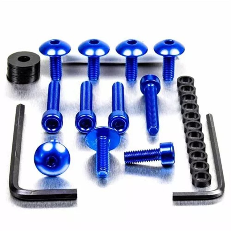 Kit viti carena Suzuki GSX 1400 (2001-2007) ergal Blu Pro Bolt