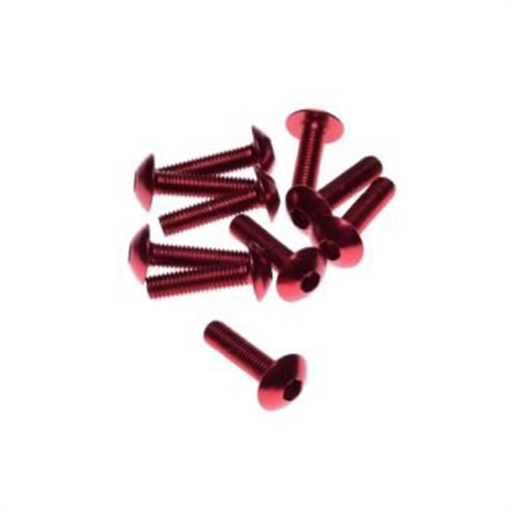 Kit viti in ergal TBEI M5x20 Rosso (10pz)
