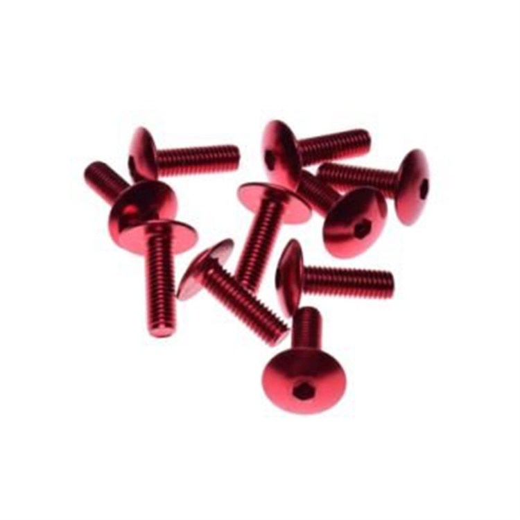 Kit viti in ergal TBEI M6x20 Rosso (10pz)