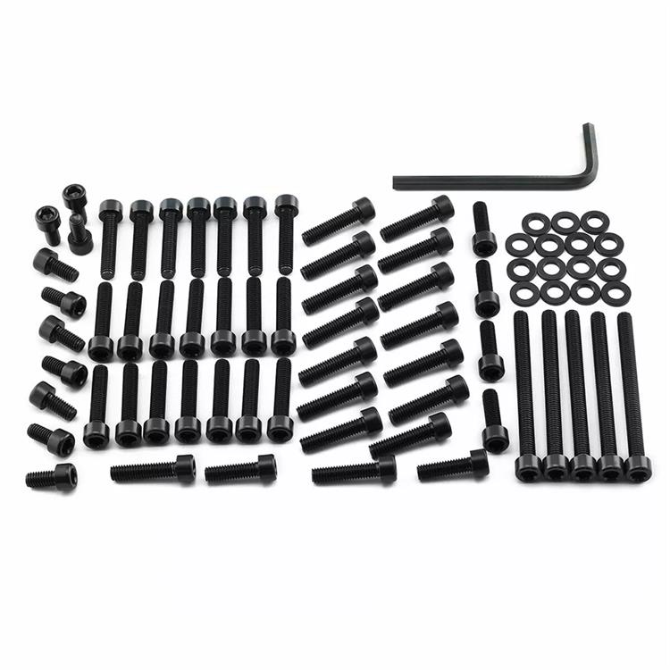 Kit viti motore Yamaha VMX 1700 ABS Vmax (2009-2016) ergal Nero Pro Bolt