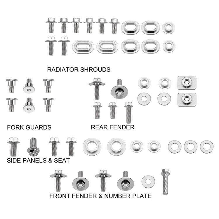 Kit viti plastiche Yamaha WR 250 F (07-14)