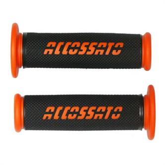 manopole accossato racing nero arancione open end