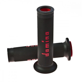 manopole domino nero rosso open