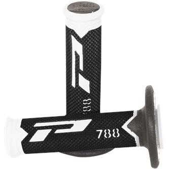 manopole enduro pro grip triple density 788 bianco nero grigio